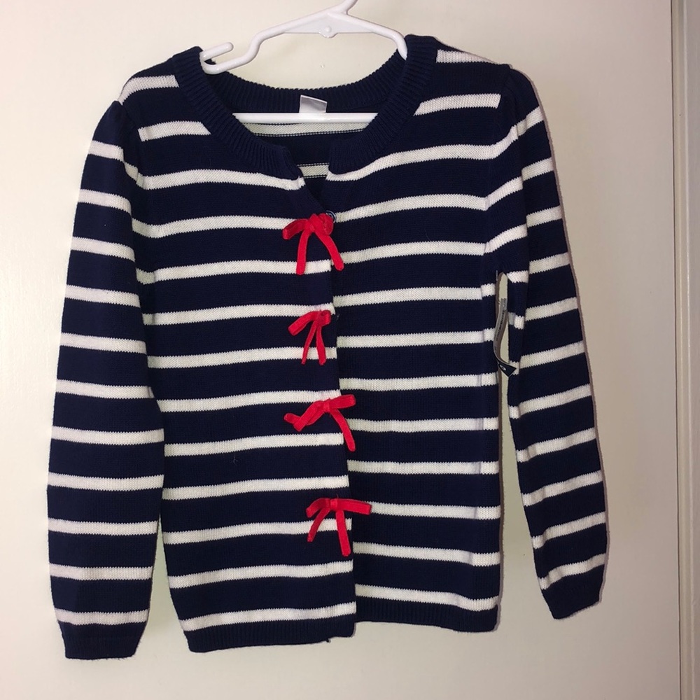 Old Navy Girls Cardigan w/ contrasting bow detail